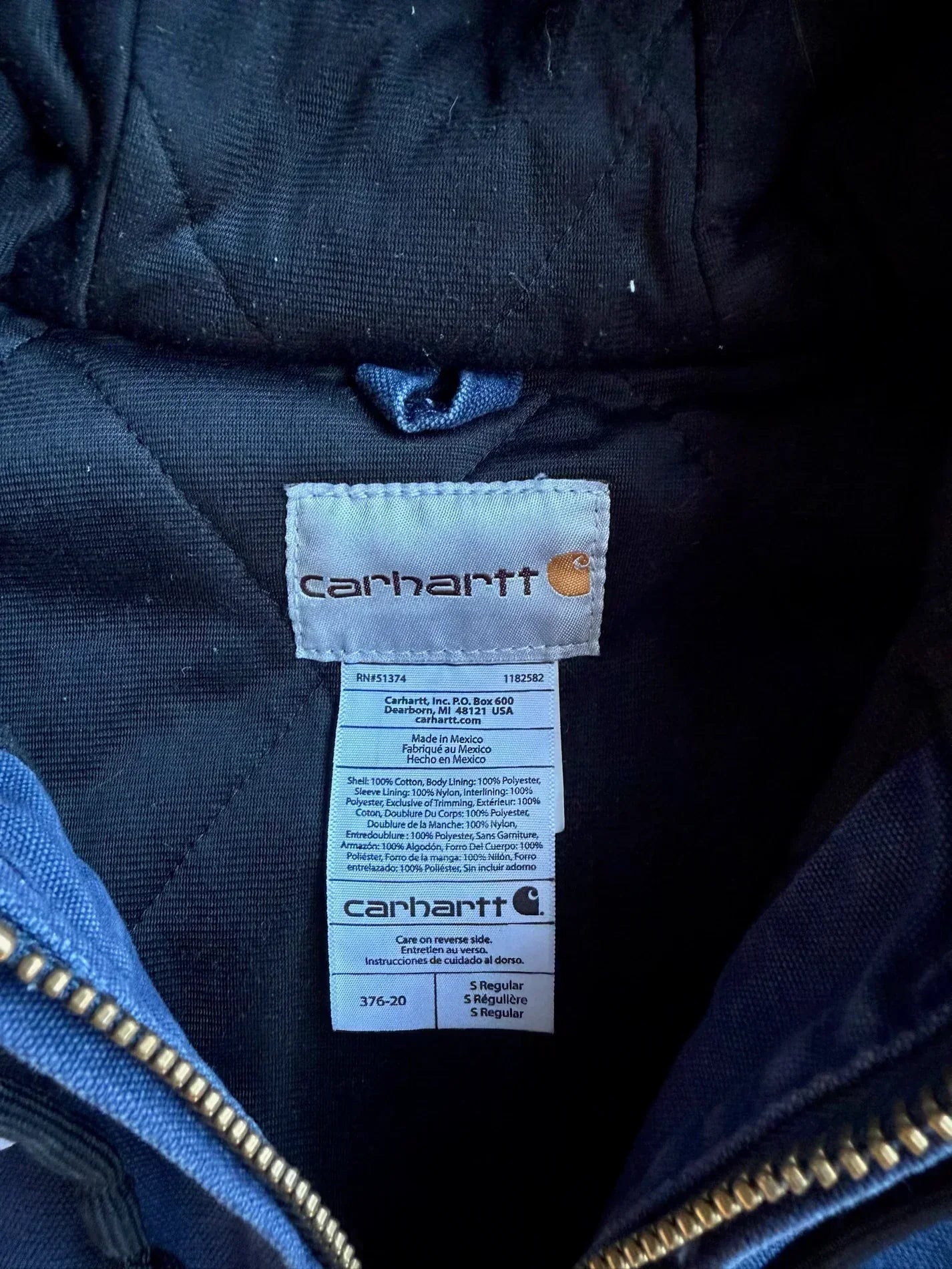 Vintage Navy Yankee Hooded Jacket